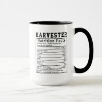 Funny Harvester Nutrition Facts Employee Staff