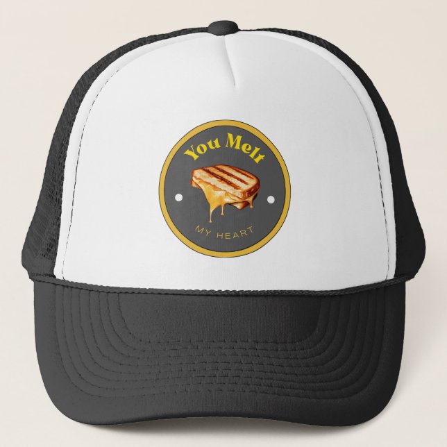 FUNNY! Hat - You Melt My Heart - Grilled Cheese (Front)