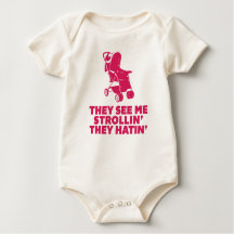 Funny Hatin' and Strollin' Infant Creeper