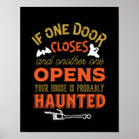 Funny Haunted House Inspirational Quote Halloween