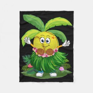 Funny Hawaii Softll Ll Hawaiian Tropical Summer Va Fleece Blanket