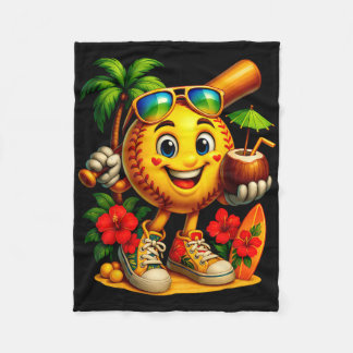 Funny Hawaii Softll Ll Hawaiian Tropical Summer Va Fleece Blanket