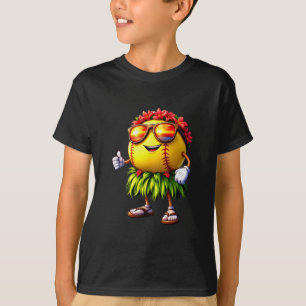 Funny Hawaii Softll Ll Hawaiian Tropical Summer Va T-Shirt
