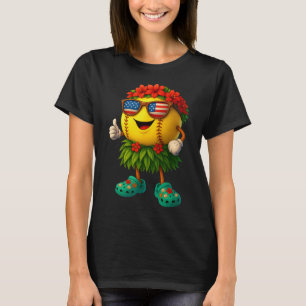 Funny Hawaii Softll Ll Hawaiian Tropical Summer Va T-Shirt