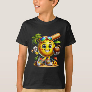 Funny Hawaii Softll Ll Hawaiian Tropical Summer Va T-Shirt