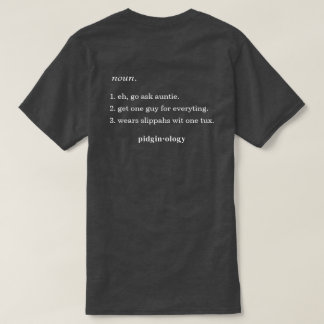 Funny Hawaiian Unko Pidgin Local Style Grey Tee