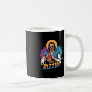 Funny He Is Rizzen Jesus Shirt Football Boys Kids Coffee Mug