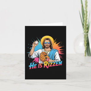 Funny He Is Rizzen Jesus Shirt Sell Boys Kids East Card