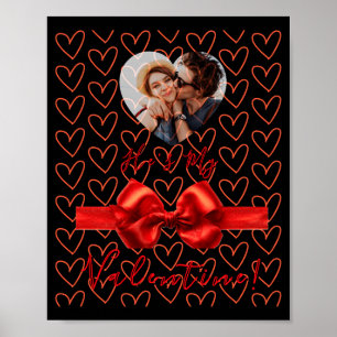 Funny He S My Valentine Womens Poster