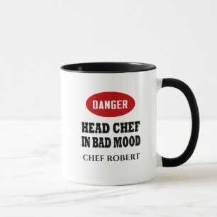 Funny Head Chef Mug