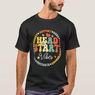 Funny Head Start Vibes Homeschool Teacher Headstar T-Shirt