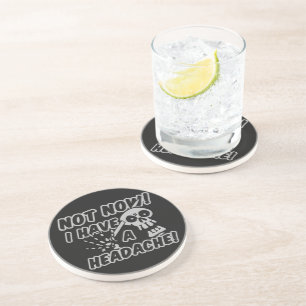 Funny Headache Skull coaster