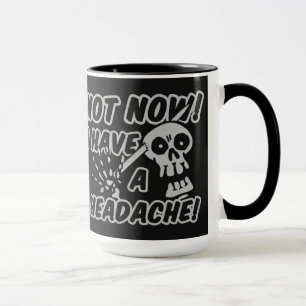Funny Headache Skull mugs