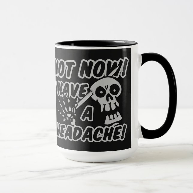 Funny Headache Skull mugs (Right)
