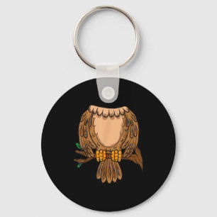 Funny Headless Owl Halloween Night Bird Costume Ea Key Ring