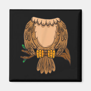 Funny Headless Owl Halloween Night Bird Costume Ea Magnet