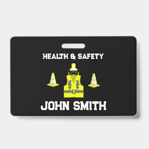 Funny Health And Safety   NEBOSH   Officer   Latte ID Badge