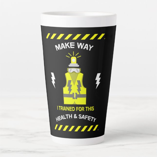 Funny Health And Safety | NEBOSH | Officer | Latte Mug (Front)
