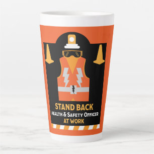 Funny Health And Safety NEBOSH Officer Latte Mug