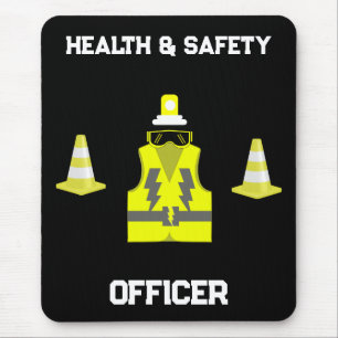 Funny Health And Safety   NEBOSH   Officer  Mouse Mat