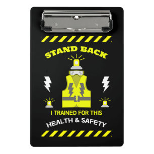 Funny Health And Safety   NEBOSH   Safety   CSCS M Mini Clipboard