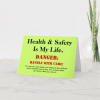 Funny Health and Safety Sign Joke Customisable