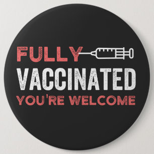 funny, health, pandemic, pro vaccine, science, qua 6 cm round badge