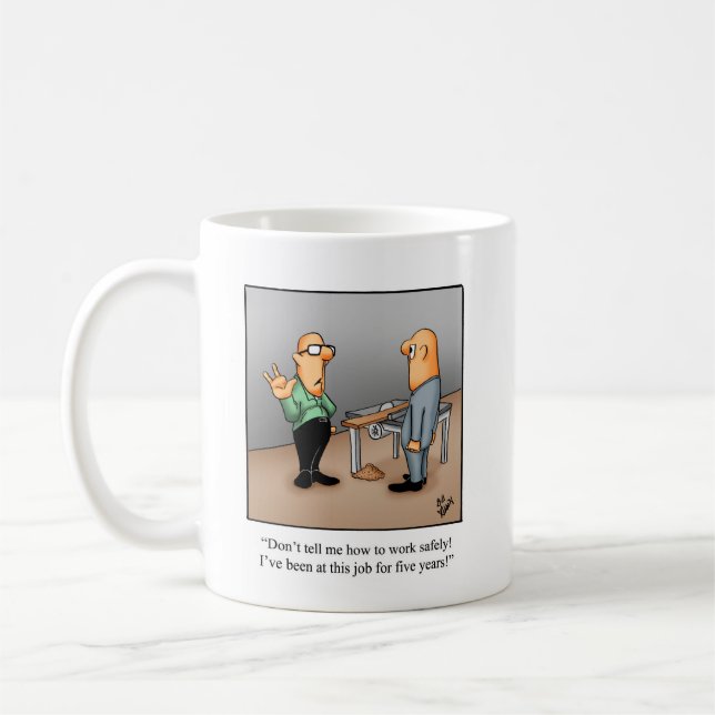 Funny Health Safety Humour Mug (Left)