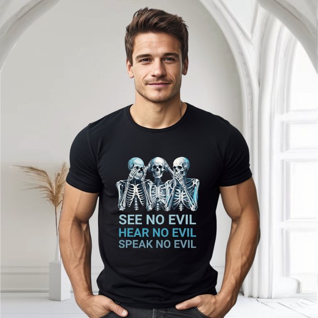 Funny Hear Speak See No Evil Halloween T-Shirt (Creator Uploaded)