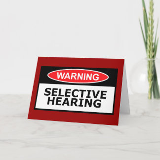 Funny hearing card