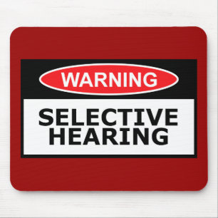 Funny hearing mouse mat