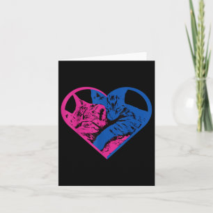 Funny Heart Cat Lovers Tv For Women Girl Card