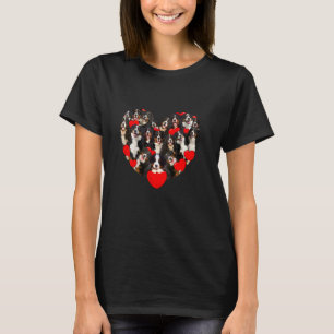 Funny Heart Love Bernese Mountain Valentine S Day T-Shirt
