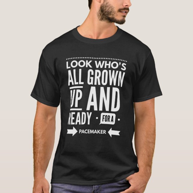 Funny Heart Pacemaker 1970 50Th Birthday Gag Gift T-Shirt (Front)