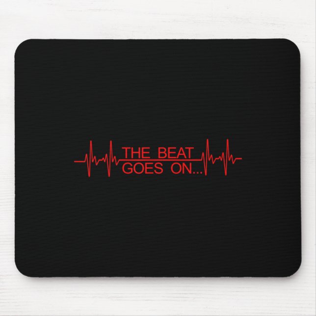 Funny Heart Transplant Art Men Women Heart Attack  Mouse Mat (Front)