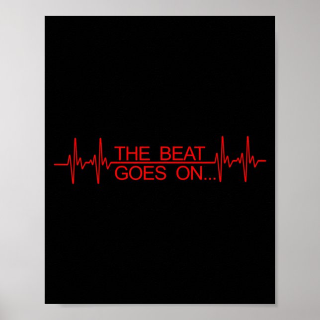 Funny Heart Transplant Art Men Women Heart Attack  Poster (Front)