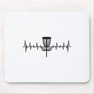Funny Heartbeat Disc Golf Sket Love Of The Sport Mouse Mat
