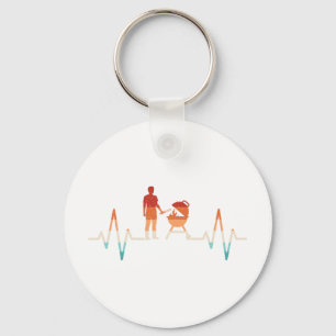 Funny Heartbeat Grilling Barbecue Grill Lover Bbq  Key Ring