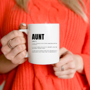 Funny Heartfelt Aunt Definition Coffee Mug