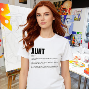 Funny Heartfelt Aunt Definition T-Shirt
