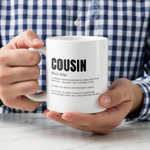 Funny Heartfelt Cousin Definition Coffee Mug