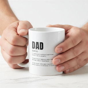 Funny Heartfelt Dad Definition Coffee Mug