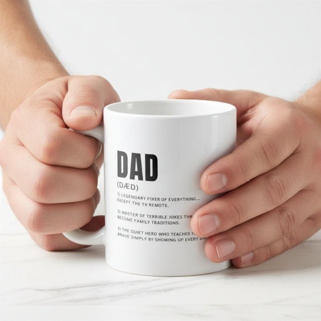 Funny Heartfelt Dad Definition Coffee Mug (Creator Uploaded)