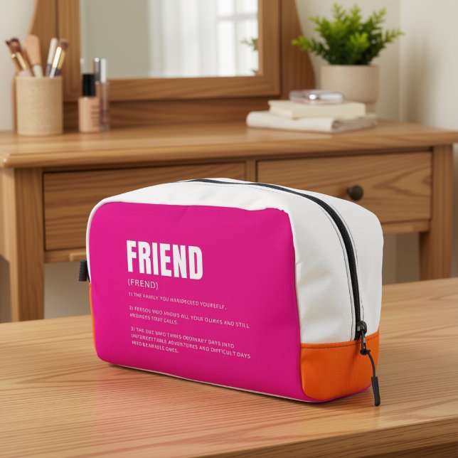 Funny Heartfelt Friend Definition Dopp Kit (Creator Uploaded)