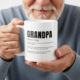 Funny Heartfelt Grandpa Definition Coffee Mug