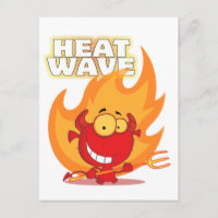 funny heat wave devil cartoon