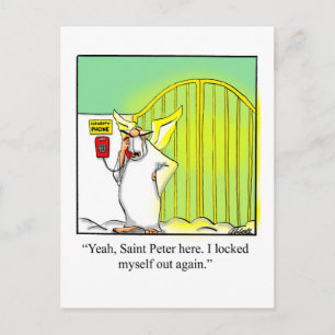 Funny Heavenly Humour Postcard