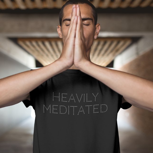 Funny Heavily Meditated Minimalist Tri-Blend Shirt (Creator Uploaded)