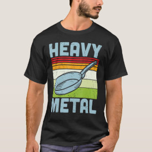 Funny Heavy Metal Frying Pan Rock Rocker T-Shirt