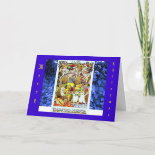Funny Hedgehog Christmas card